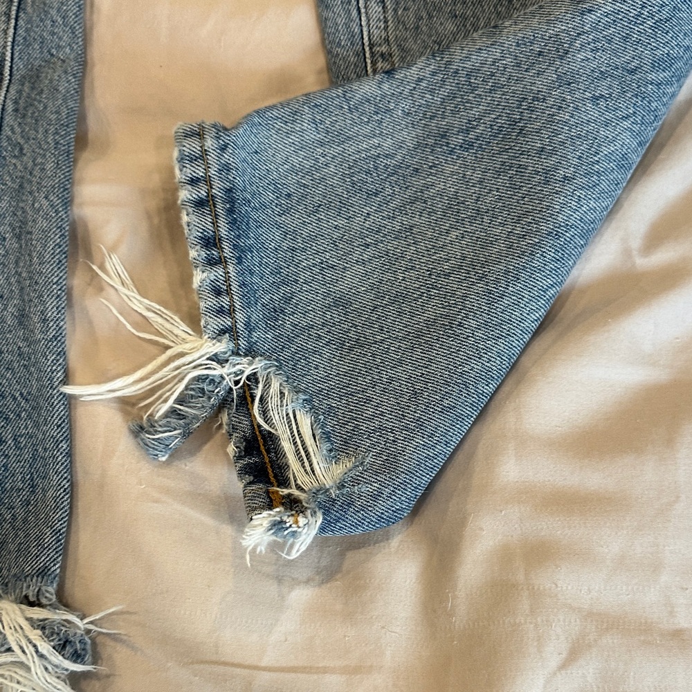 Agolde High Rise cropped Blue Jeans ‘Riley’ - Picture 4 of 11